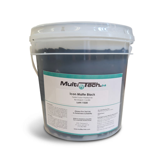 Icon Matte Black Faster Fusion Plastisol Ink - Gallon