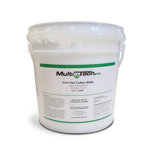 Icon Cotton White Faster Fusion Plastisol Ink - Gallon