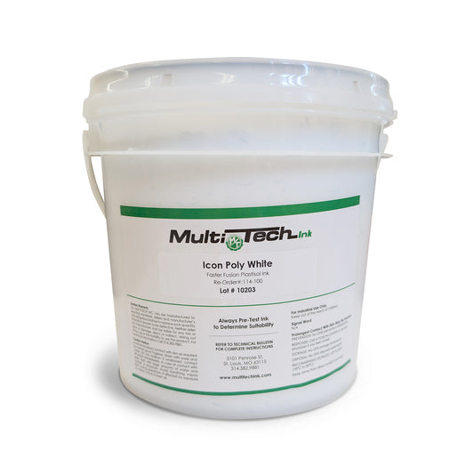 Icon Poly White Faster Fusion Plastisol Ink - Gallon