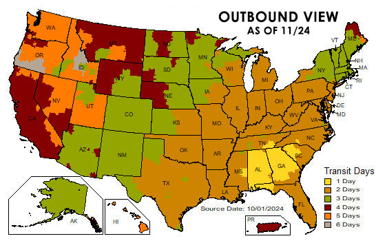 UPS Ground Shipping from Atlanta