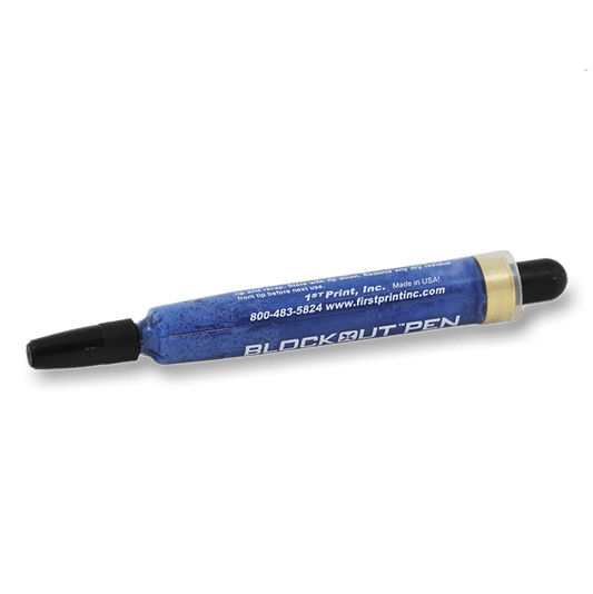 Blue Blockout Pen for Screen Printing Pin Holes